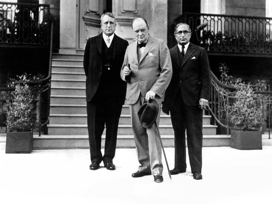 William Randolph Hearst, Winston Churchill, Louis B. Mayer, Portrait, 1930 s  Copyright: xABxArchivex jtv004483