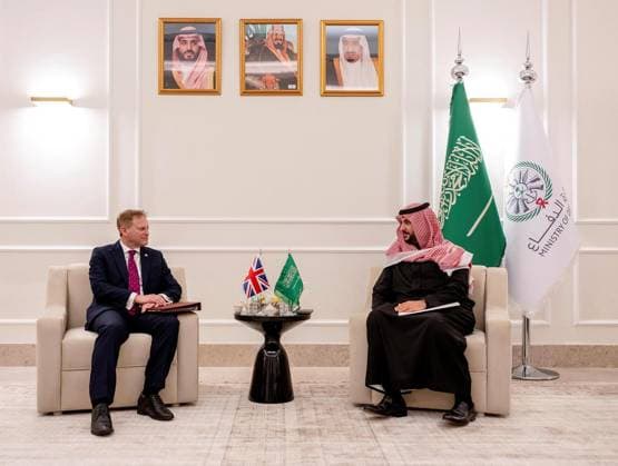 News Themen der Woche KW05 News Bilder des Tages Saudi Defense Minister Prince Khalid bin Salman bin Abdulaziz meets British Defense Minister Grant Shapps Saudi Defense Minister Prince Khalid bin Salman bin Abdulaziz meets British Defense Minister Grant Shapps at the World Defense Exhibition 2024 in Riyadh, Saudi Arabia, on February 4, 2024. Photo by Saudi Press Agency Riyadh Riyadh Saudi Arabia 040224_Saudi_Arabia_SPA_1_00(2) Copyright: xapaimagesxSaudixPressxAgencyx xapaimagesx