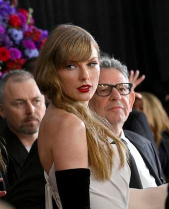 Taylor Swift attends the 66th annual Grammy Awards at the Crypto.com Arena in Los Angeles on Sunday, February 4, 2024.  LAP20240204010 JIMxRUYMEN