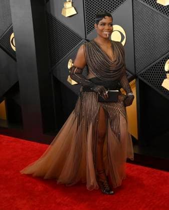 Fantasia Barrino attends the 66th annual Grammy Awards at the Crypto.com Arena in Los Angeles on Sunday, February 4, 2024.  LAP20240204104 JIMxRUYMEN