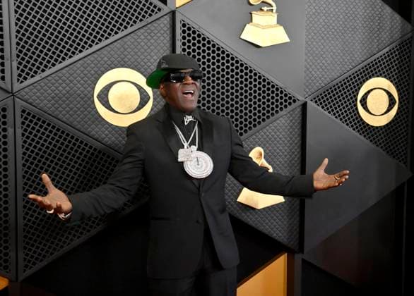 Flavor Flav attends the 66th annual Grammy Awards at the Crypto.com Arena in Los Angeles on Sunday, February 4, 2024.  LAP20240204112 JIMxRUYMEN