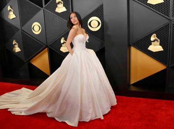 Madison Beer attends the 66th annual Grammy Awards at the Crypto.com Arena in Los Angeles on Sunday, February 4, 2024.  LAP20240204113 JIMxRUYMEN