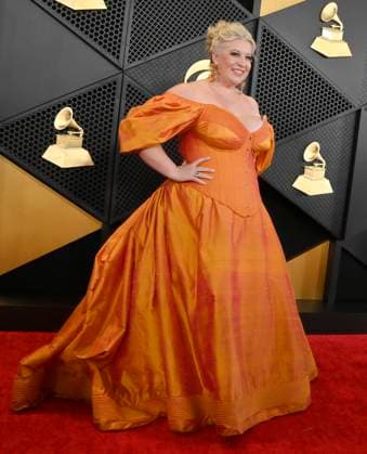 Laura Strickling attends the 66th annual Grammy Awards at the Crypto.com Arena in Los Angeles on Sunday, February 4, 2024.  LAP20240204118 JIMxRUYMEN