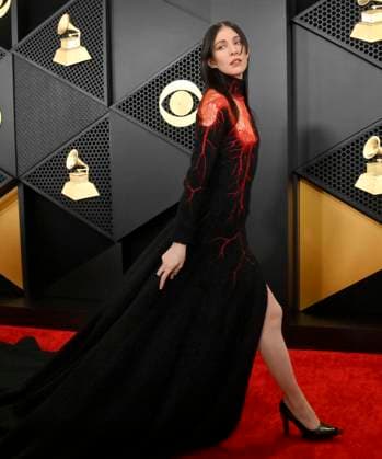 Caroline Polachek attends the 66th annual Grammy Awards at the Crypto.com Arena in Los Angeles on Sunday, February 4, 2024.  LAP20240204138 JIMxRUYMEN