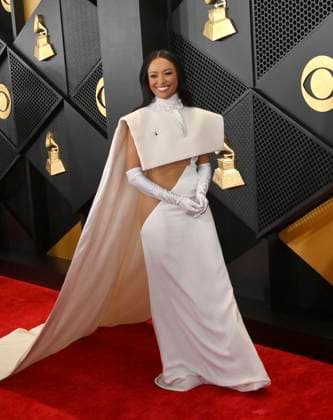 Kat Graham attends the 66th annual Grammy Awards at the Crypto.com Arena in Los Angeles on Sunday, February 4, 2024.  LAP20240204144 JIMxRUYMEN