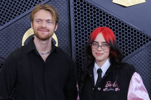 February 4, 2024, Los Angeles, California, USA: Finneas O Connell and Billie Eilish (L-R) at the 66th Grammy Awards held at Crypto.com Arena in Los Angeles California on Sunday February 4, 2024. JAVIER ROJAS PI Los Angeles U.S - ZUMAp124 20240204_zaa_p124_034 Copyright: xJavierxRojasx