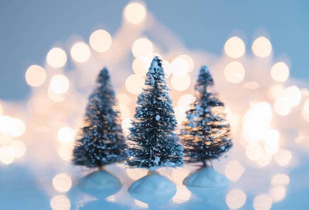 Christmas tree ornament against lights , 20.12.2023, TTBB_ti0002_04318.jpg, Color Image,Horizontal,Studio Shot,Focus On Foreground,Selective Focus,No People,Gray Background,Still Life,Three Objects,Fairy Lights,Light Beam,Illuminated,Soft Focus,Bokeh,White,Christmas Tree,Christmas,Ornament,Snow,Reflection,Traditional Culture Copyright: xJamiexGrillxAtlasx