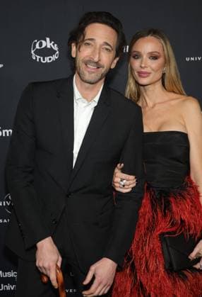 LOS ANGELES, CA - FEBRUARY 04: Adrien Brody, Georgina Chapman at the Universal Music Group s GRAMMY After Party at NYA Studios West on February 04, 2024 in Los Angeles, California Copyright: xFayexSadoux