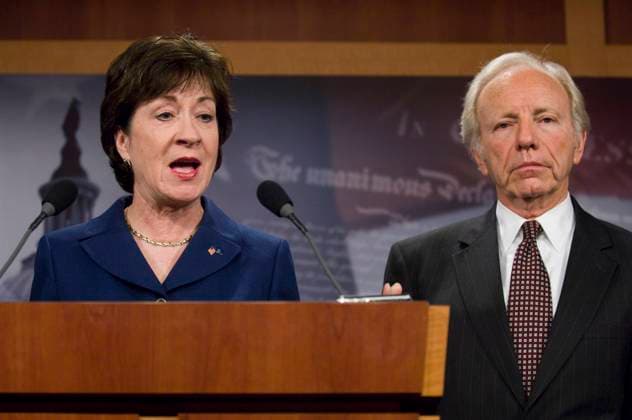 Homeland Security Panel Plans to Investigate Fort Hood Shooting WASHINGTON, DC - Nov. 18: Senate Homeland Security and Governmental Affairs Committee ranking member Susan Collins, R-Maine, and Chairman Joseph I. Lieberman, I-Conn., during a news conference saying that their panel will investigate potential intelligence failures in the Fort Hood shooting and the overall threat of homegrown terrorism, with the aim of producing a report and, possibly, legislation. The panelÕs first hearing on the topic Thursday will feature outside experts because the White House refused to provide witnesses. Lieberman said he was in discussions with the Obama administration to speak with people who are not central to the shooting investigation but can shed li Copyright: xCongressionalxQuarterlyxInc.x dw091117153.jpg ScottxJ.xFerrellx cqphotos037446