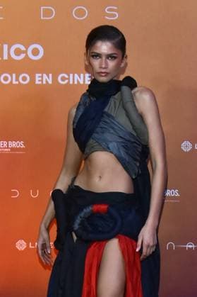 Dune: Part Two Photocall - Mexico City Actress Zendaya attends the Photocall from Dune: Part Two at Mexico City Four Season Hotel on February 5, 2024 inMexico City, Mexico. Photo by Carlos Tischler Eyepix Group ABACAPRESS.COM Mexico City Mexico  Copyright: xTischlerxCarlos Eyepix ABACAx
