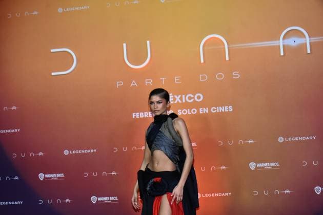 February 5, 2024, Mexico City, Ciudad de Mexico, Mexico: February 05, 2024, Mexico City, Mexico: Actress Zendaya attends the Photocall from Dune: Part Two at Mexico City Four Season Hotel. on February 5, 2024. In Mexico City, Mexico. Mexico City Mexico - ZUMAe321 20240205_zea_e321_185 Copyright: xCarlosxTischler xEyepixxGroupx