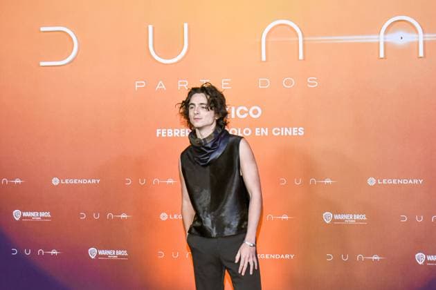 Dune: Part Two Film Photocall February 05, 2024, Mexico City, Mexico: Actor Timothee Chalamet attends the Photocall from Dune: Part Two at Mexico City Four Season Hotel. Mexico City Mexico Copyright: xCarlosxTischlerxxEyepixxGroupx