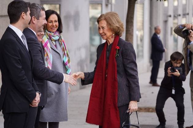 Queen Sofia meets with the board of trustees of the Higher School of Music in Madrid, Tuesday, February 6, 2024 Cordon Press