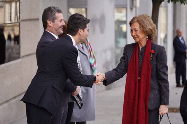 Queen Sofia meets with the board of trustees of the Higher School of Music in Madrid, Tuesday, February 6, 2024 Cordon Press
