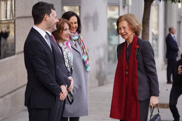 Queen Sofia meets with the board of trustees of the Higher School of Music in Madrid, Tuesday, February 6, 2024 Cordon Press
