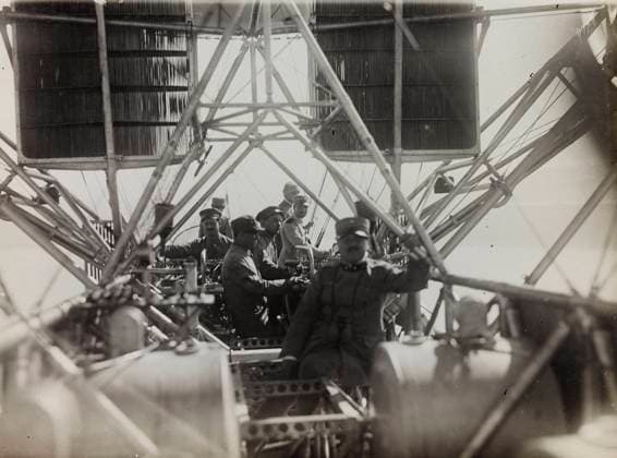 First World War: Italian Army airship ready for takeoff, detail (b w photo) 1250156 First World War: Italian Army airship ready for takeoff, detail (b w photo) by Unknown photographer, (20th century); (add.info.: Unidentified Author Italy); Fratelli Alinari Museum Collections, Florence, Italy. Copyright: xFratellixAlinarixMuseumxCollections,xFlorence,xItalyx xBridgemanxImagesx 1250156