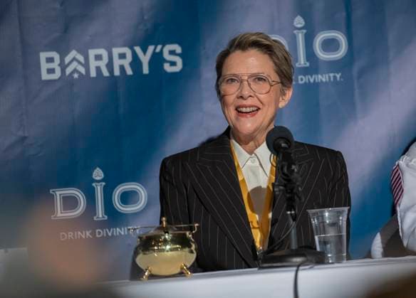 US actress Annette Bening takes questions during a press conference, following a roast in her honor, as she is named the Harvard University s Hasty Pudding Theatricals 2024 Woman of the Year in Cambridge, MA on Tuesday, February 06, 2024.  BOS20240206042 AmandaxSabga