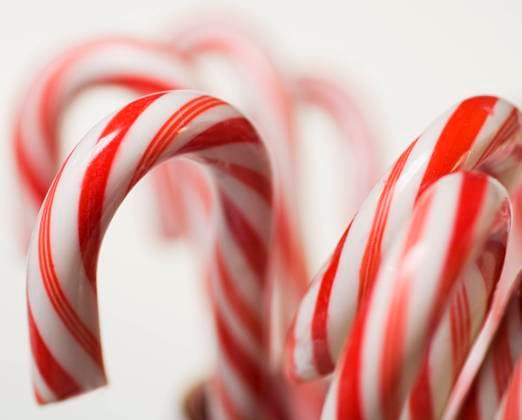 Closeup of candy canes , 12.01.2006, TTBB_ti0119483.jpg, Tetra Images, bright, candy, candy cane, candy canes, celebrate, celebrating, celebration, celebrations, Christmas, Christmastime, close up, closeup, close-up, color, colorful, festive, food, four objects, holiday, holidays, horizontal, nobody, peppermint, red and white, season, seasonal, special event, special events, special occasion, special occasions, still life, stocking stuffer, striped, stripes, studio shot, sweet, sweets, treat, treats, yummy, ti0119483 Copyright: xTetraxImagesx