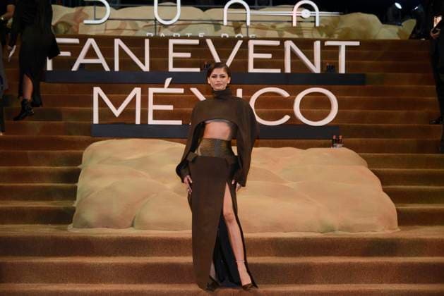 February 6, 2024, Mexico City, Ciudad de Mexico, Mexico: February 6, 2024, Mexico City, Mexico: Actress Zendaya, attends the red carpet of the Fan Event for the film Dune: Part Two at Auditorio Nacional. on February 6, 2024 in Mexico City. Mexico City Mexico - ZUMAe321 20240206_zea_e321_029 Copyright: xCarlosxTischler xEyepixxGroupx