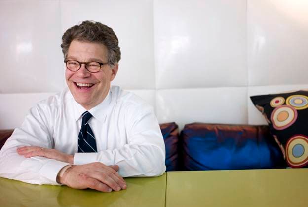 Minnesota Senate Opponents Up their Fundraising in 2008 WASHINGTON, DC - April 11, 2008: Al Franken, comedian-turned-liberal talk radio host and Democratic candidate for the U.S. Senate, during an interview at the Hotel Helix in Washington, D.C. Minnesota Senate rivals, Republican incumbent Norm Coleman and his likely Democratic challenger Al Franken, announced their biggest fundraising quarters yet in what promises to be one of the most expensive Senate races this election. In the first three months of 2008, both men crossed the $2 million threshold for the first time Ñ Coleman reported over $2 million in contributions, while Franken announced $2.2 million. Franken continues to lead Coleman in money raised, with $9.2 million total for the Copyright: xCongressionalxQuarterlyxInc.x dw080411026.jpg ScottxJ.xFerrellx cqphotos040439