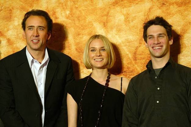Actors Nicolas Cage, Diane Kruger and Justin Bartha speaks to journalists during apress conference to promote the movie National Treasure in Seoul, Korea Dec 13, 2004. (Jangwook Kim iPhoto.ca) JKT12130410 Seoul, Korea Seoul, Korea EDITORIAL USE ONLY Copyright: xx JKT12130410 JangwookxKIMx iphotos045195