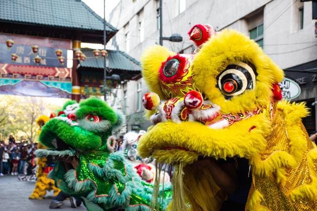 Chinese citizens take part during the Lion and dragon dance to celebrate the Chinese New Year at Mexico City s Chinatown. Featuring: General View Where: Mexico City, Mexico When: 10 Feb 2024 Credit: EyePix INSTARimages EDITORIAL USE ONLY. NOT FOR USE BY NEWSPAPERS BASED IN THE UK. Copyright: xEsenioxHernandez xEyepixxGroupx 53446728
