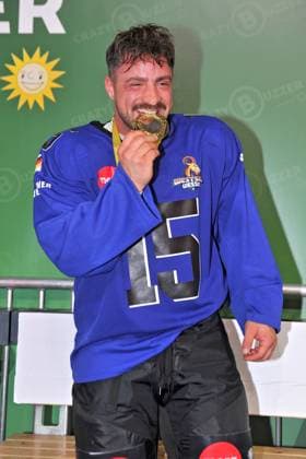 RTL - American Ice Football . Tobias Wegener anläßlich des RTL TV-Events American Ice Football am 11.02.2024 in der SAP-Arena Mannheim. 20240211MWI121039