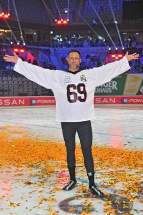 RTL - American Ice Football . Evil Jared anläßlich des RTL TV-Events American Ice Football am 11.02.2024 in der SAP-Arena Mannheim. 20240211MWI120985