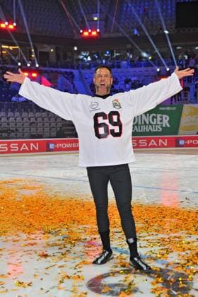 RTL - American Ice Football . Evil Jared anläßlich des RTL TV-Events American Ice Football am 11.02.2024 in der SAP-Arena Mannheim. 20240211MWI120987