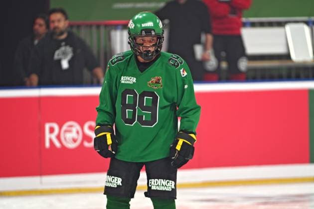 RTL - American Ice Football . Stefan Mross anläßlich des RTL TV-Events American Ice Football am 11.02.2024 in der SAP-Arena Mannheim. 20240211MWI120288