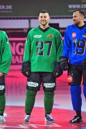 RTL - American Ice Football . Serkan Yavuz anläßlich des RTL TV-Events American Ice Football am 11.02.2024 in der SAP-Arena Mannheim. 20240211MWI120413