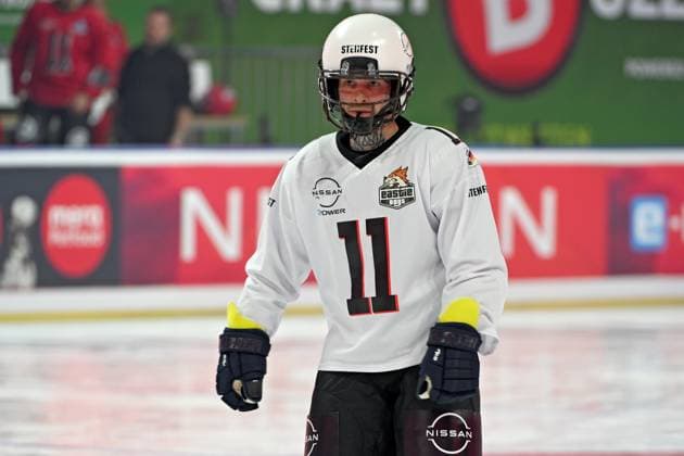 RTL - American Ice Football . Eric Stehfest anläßlich des RTL TV-Events American Ice Football am 11.02.2024 in der SAP-Arena Mannheim. 20240211MWI120068