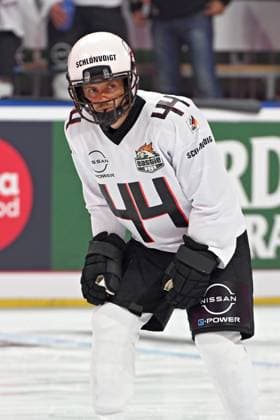 RTL - American Ice Football . Jörn Schlönvoigt anläßlich des RTL TV-Events American Ice Football am 11.02.2024 in der SAP-Arena Mannheim. 20240211MWI120075