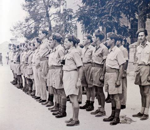 Parade of the newly formed, Israeli Army established during Israel s War of independence 1948, Copyright: xUnitedxArchivesx xWorldxHistoryxArchivex WHA_096_0341 !ACHTUNG AUFNAHMEDATUM GESCHÄTZT!