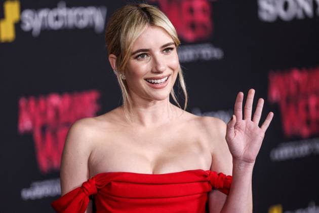 Madame Web Premiere - LA Emma Roberts wearing a Carolina Herrera dress arrives at the World Premiere Of Columbia Pictures Madame Web held at the Regency Village Theatre on February 12, 2024 in Westwood, Los Angeles, CA, USA. Photo by Xavier Collin Image Press Agency ABACAPRESS.COM Los Angeles CA United States  Copyright: xCollinxXavier ImagexPressxAgencyxABACAx