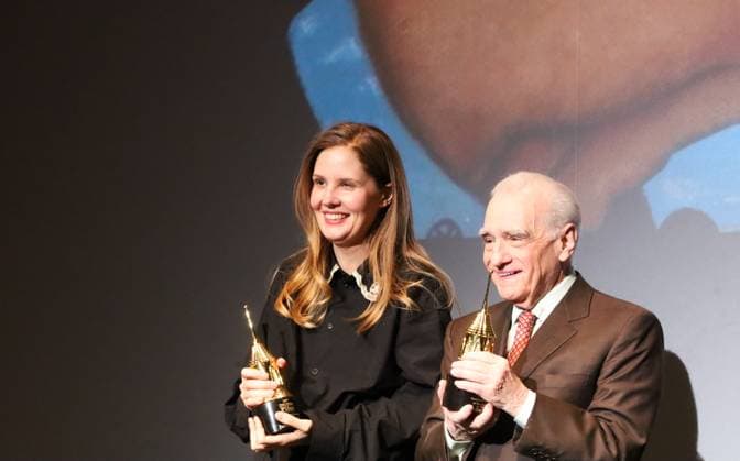 February 12, 2024, Santa Barbara, California, U.S.A: Martin Scorsese and Justine Triet received the 2024 SBIFF Directors of the Year Award on Feb. 12, 2024 at the historic Arlington Theater in Santa Barbara. Santa Barbara U.S.A - ZUMAk144 20240212_znp_k144_107 Copyright: xAmyxKatzx