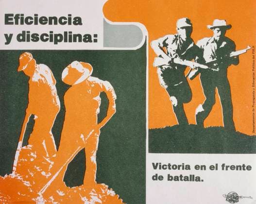 Sandinista National Liberation Front (FSLN) propaganda poster in Nicaragua. The party was named after Augusto CÄ‚ sar Sandino, who led the Nicaraguan resistance against the United States occupation of Nicaragua in the 1930s. The FSLN overthrew Anastasio Somoza in 1979, ending the Somoza dynasty, and established a revolutionary government in its place. Following their seizure of power, the Sandinistas ruled Nicaragua from 1979 to 1990, first as part of a Junta of National Reconstruction., Copyright: xUnitedxArchivesx xWorldxHistoryxArchivex WHA_104_0508 !ACHTUNG AUFNAHMEDATUM GESCH TZT!