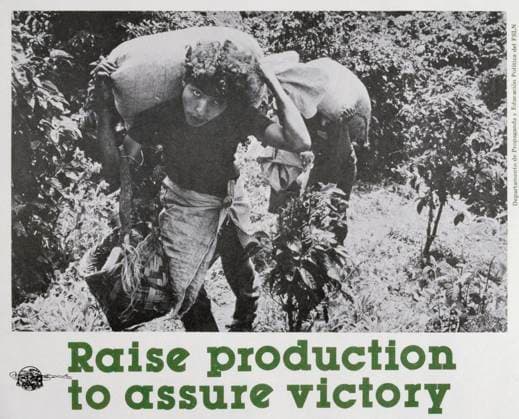 Sandinista National Liberation Front (FSLN) propaganda poster in Nicaragua. The party was named after Augusto CÄ‚ sar Sandino, who led the Nicaraguan resistance against the United States occupation of Nicaragua in the 1930s. The FSLN overthrew Anastasio Somoza in 1979, ending the Somoza dynasty, and established a revolutionary government in its place. Following their seizure of power, the Sandinistas ruled Nicaragua from 1979 to 1990, first as part of a Junta of National Reconstruction., Copyright: xUnitedxArchivesx xWorldxHistoryxArchivex WHA_104_0538 !ACHTUNG AUFNAHMEDATUM GESCH TZT!