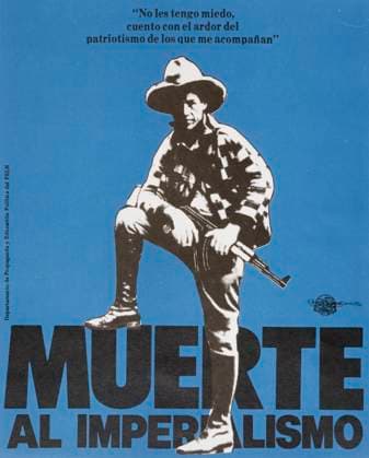 Sandinista National Liberation Front (FSLN) propaganda poster in Nicaragua. The party was named after Augusto CÄ‚ sar Sandino, who led the Nicaraguan resistance against the United States occupation of Nicaragua in the 1930s. The FSLN overthrew Anastasio Somoza in 1979, ending the Somoza dynasty, and established a revolutionary government in its place. Following their seizure of power, the Sandinistas ruled Nicaragua from 1979 to 1990, first as part of a Junta of National Reconstruction., Copyright: xUnitedxArchivesx xWorldxHistoryxArchivex WHA_104_0545 !ACHTUNG AUFNAHMEDATUM GESCH TZT!
