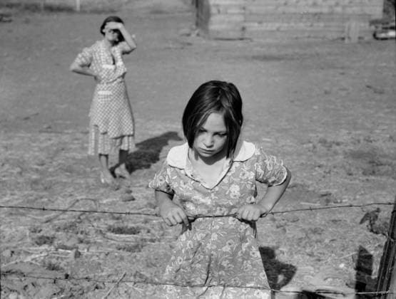 One of Chris Adolph s younger children at an FSA rural rehabilitation camp in Washington State, 1939 (b w photo) 3710092 One of Chris Adolph s younger children at an FSA rural rehabilitation camp in Washington State, 1939 (b w photo) by Lange, Dorothea (1895-1965); Private Collection; (add.info.: Washington, Yakima Valley, near Wapato. One of Chris Adolph s younger children at a FSA rural rehabilitation camp for migrants ). Copyright: xBridgemanxImagesx 3710092