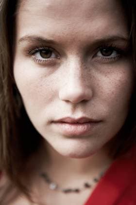 A close up of a woman s face Iceland, Reykjavíkurborg, Reykjavík CR_EZDKCL240212D-1345613-01 ,model released, Symbolfoto