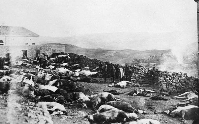 Defence of the Citadel of Rachaya, Druze rebellion, Jabal el Druze, Syria, 1925. The Druze rebellion was a revolt by Syrian nationalists against the French mandate authorities who ruled Syria after the Ottoman Empire was broken up after World War I. The rebellion was suppressed by the French army. The artist is unknown., Copyright: xUnitedxArchivesx xWorldxHistoryxArchivex WHA_162_0510004860 !ACHTUNG AUFNAHMEDATUM GESCHÄTZT!