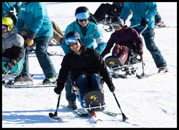 Entertainment Bilder des Tages . 14 02 2024. Whistler, Canada. Prince Harry, the Duke of Sussex, takes part in a skiing training camp in Whistler, Canada, as part of a series of one year to go events for next years Invictus Games.  xStephenxLockx xi-Imagesx IIM-24993-0083