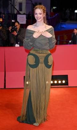 Hunter Schafer attends the screening for Cuckoo during the 74th Berlin International Film Festival at the Grand Hyatt Hotel in Berlin. FEBRUARY 16th 2024  PTYx2469