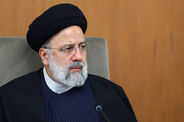 February 18, 2024, Tehran, Iran: Iranian President EBRAHIM RAISI speaks during a government meeting. Tehran Iran - ZUMAi98_ 20240218_zih_i98_029 Copyright: xIranianxPresidencyx