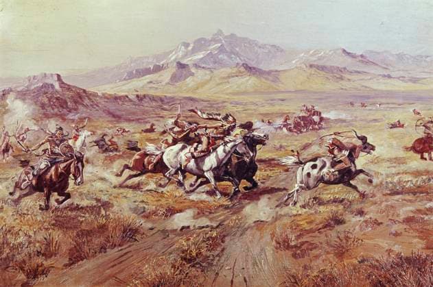 Stagecoach Attack Charles Marion Russell (1865-1926 American)  Copyright: x x2010xSuperStockx 900-102331