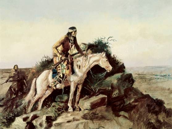 The Lookout Charles Marion Russell (1865-1926 American)  Copyright: x x2010xSuperStockx 900-121366