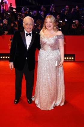 Martin Scorsese und seine Tochter Francesca Scorsese bei der Ankunft zur Goldenen Ehrenbaer Gala im Rahmen der 74. Berlinale International Film Festival am 20.02.2024 in Berlin Berlinale 2024- Goldener Eherenbaer Gala fuer Martin Scorsese