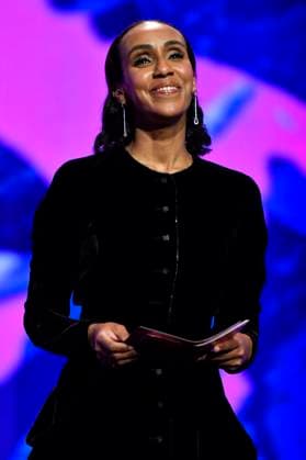 Hadnet Tesfai bei der Verleihung des Goldenen Ehrenbären an Martin Scorsese auf der Berlinale 2024 74. Internationale Filmfestspiele Berlin im Berlinale Palast. Berlin, 20.02.2024