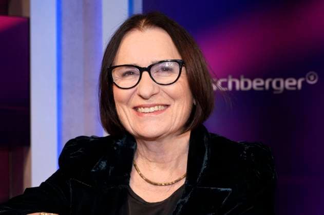 Irina Scherbakowa in der ARD-Talkshow maischberger im Studio Berlin Adlershof. Berlin, 20.02.2024